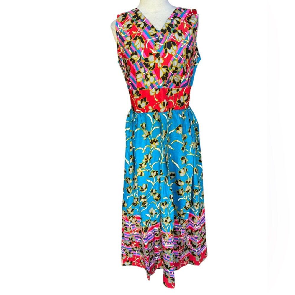 NWOT 1970s‎ Lounge Craft, 100% Cotton, Hawaiian Inspired, Maxi Dress